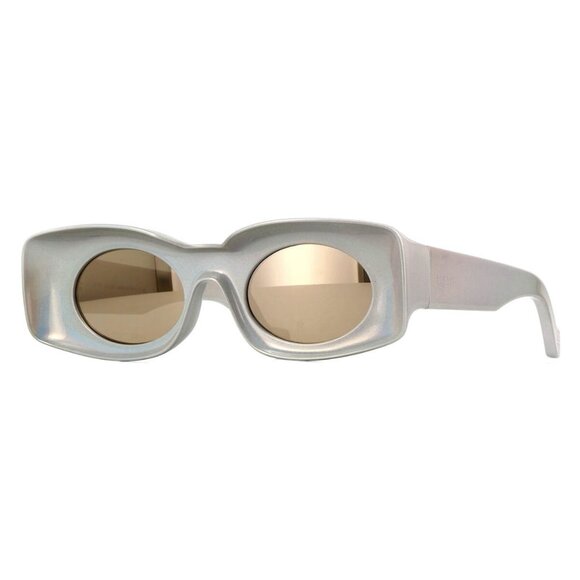 New LOEWE x Paula's Ibiza Silver Round LW40033I 24C Sunglasses Women - Picture 1 of 4